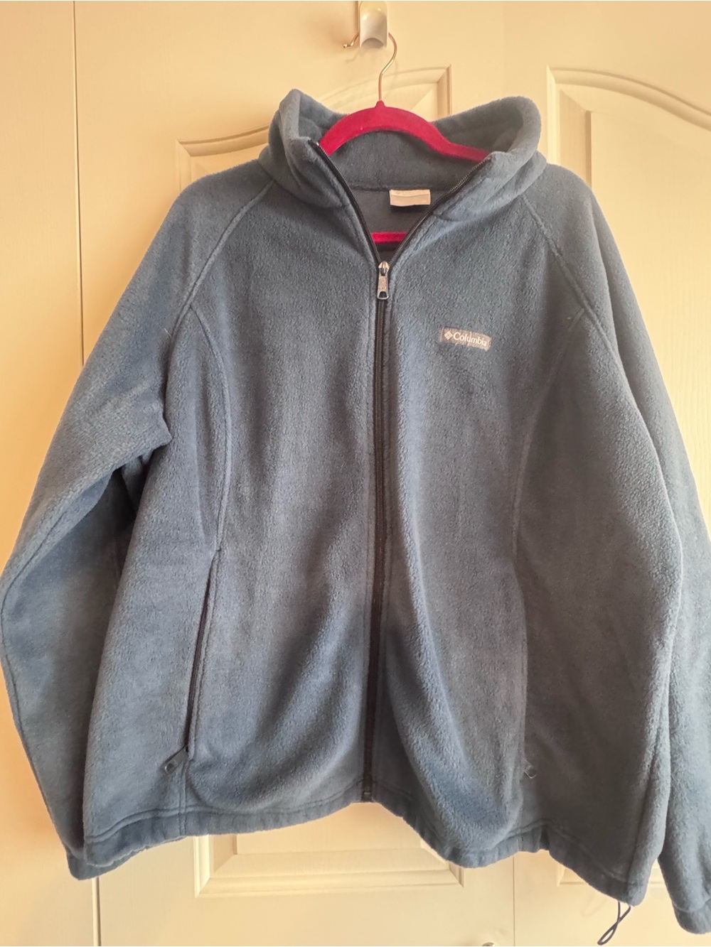 Columbia mens Blue Fleece Jacket with Hood